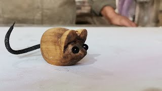 Crafting a Wooden Rat DIY Guide to Making Your Own Adorable Rodent Sculpture [upl. by Aiderfla]