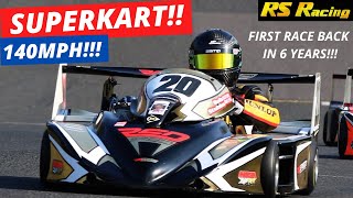 Rob Stubbs  250 Superkart  Round 1  Oulton Park 12th to 5th place First race back in 6 years [upl. by Yllor]