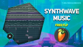 Ттрек в стиле синтвейв FL STUDIO 20\Synthwave In FL Studio 20 FREE FLP freeflp synthwave [upl. by Aslehc]