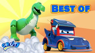 Cele mai bune desene animate cu DINOZAURI  Super Camion  Car City World App [upl. by Brnaba]