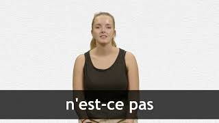 How to pronounce NESTCE PAS in French [upl. by Ydur]