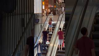 quotTouch Touchquot dance on the escalator 😅  Andra Gogan [upl. by Carley221]