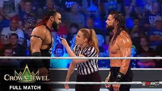 Roman Reigns vs Jacob Fatu WWE Crown Jewel 2024  Ladder Match [upl. by Yrrok]