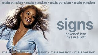 beyoncé missy elliott  signs male version [upl. by Lauree]