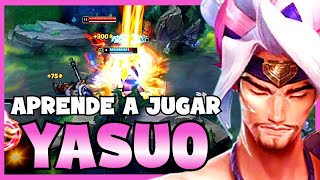 💥APRENDE a JUGAR YASUO 🚀  GUIA de YASUO MID S12 [upl. by Nerradal]