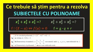 BACALAUREAT MATEMATICA 2023 SUBIECTUL 2 REZOLVAT POLINOAME RELATIILE LUI VIETE M2 PROFIL TEHNOLOGIC [upl. by Anissa]