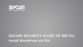 WordPress CLI WPCLI How to Install WordPress via SSH [upl. by Ellenrad]