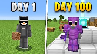 I Survived 100 Days of SUPERFLAT in Minecraft Hardcore [upl. by Bernete]