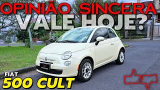 Fiat 500 Cult  Pequeno e Estiloso vale a pena hoje em dia Preço consumo detalhes problemas [upl. by Oniram364]