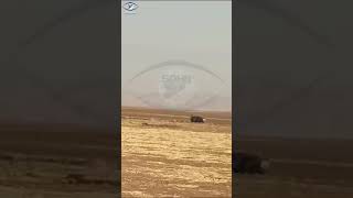 “SOHR camera” captures a Russian patrol arriving in Hamo and AlQasir villages in AlQamishli [upl. by Gauntlett]