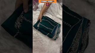 Viral saree on Meesho meesho saree haul meesho ytshorts ytfeed festivehaul [upl. by Anoniw689]