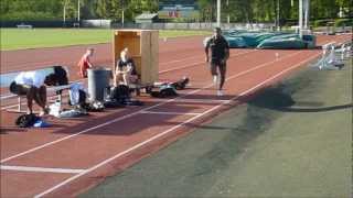 Triple Jump Training  Samyr Laine Early Outdoors 2012 ApproachesShort Approach Jumps [upl. by Benedic]