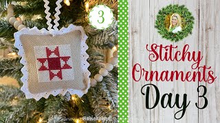 🎄Classic Stitchy Ornament 3 Cross Stitch Christmas Ornament SAL [upl. by Tori]