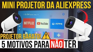 MINI PROJETOR DE 200 REAIS  5 MOTIVOS PARA NÃO TER  P30  HY300  NÃO COMPRE SEM VER ESSE VÍDEO [upl. by Lolanthe212]