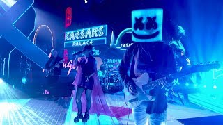 Marshmello ft CHVRCHES  Here With Me Jimmy Kimmel Live in Las Vegas Performance Video [upl. by Lib]