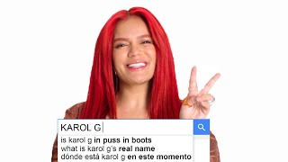 KAROL G Answers the Webs Most Searched Questions  WIRED [upl. by Deyes9]