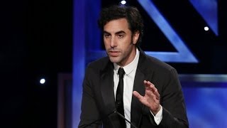 SACHA BARON COHEN Kills Presenter amp Accepts Award Extended  2013 Britannia Awards on BBC AMERICA [upl. by Shama]