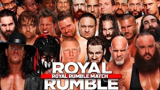 WWE2K17 Royal Rumble 2017 Royal Rumble Match  Full Match Simulation [upl. by Grania223]