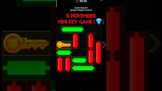 11 November hamster combat mini key mini game puzzle gaming key level [upl. by Oakes]