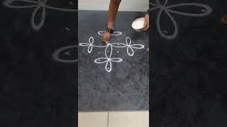 7×1 dotes kolam design rangoli muggulu indianart art borderdesign [upl. by Lynden]