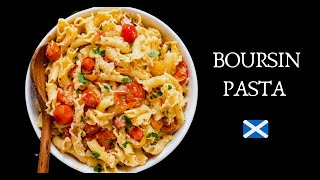 Boursin Pasta  TikTok Viral Recipe  Easy Cheese amp Tomato Pasta [upl. by Ellennahs450]