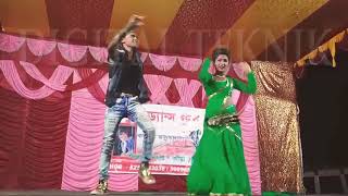 Bindiya chamke chudi khanke new stage dance 2018 digital teknik [upl. by Aicatsanna]