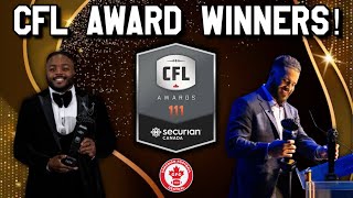 2024 CFL Awards Winners CFL News [upl. by Narmis]