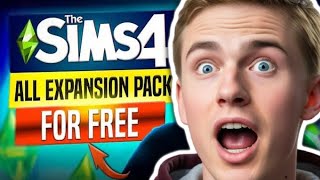 How to get ALL Sims 4 Expansion Packs for FREE 💀 Including Sims 4 Life amp Death Pack for Free 2024 [upl. by Arul]