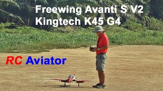 Maiden flight Freewing Avanti V2 with Kingtech K45 G4 [upl. by Infeld]