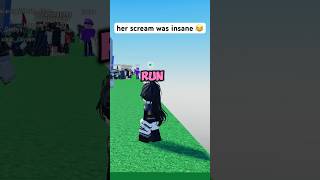 her scream was insane 😂 roblox funny memes meme [upl. by Radek422]