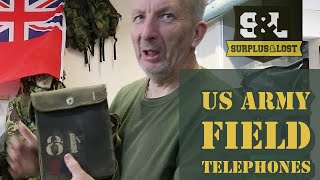 US Army Vintage Field Telephone [upl. by Lucienne481]