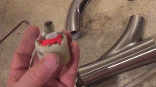 “replacing” ceramic CARTRIDGE valve for typical kitchen sink [upl. by Oiliruam]