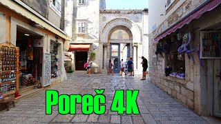 Porec Croatia Walking tour 4K [upl. by Levona]