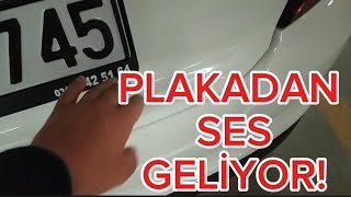 ARAÇ PLAKALIĞINDAN GELEN SES NASIL GİDERİLİR ARAÇ PLAKASI YAPIŞTIRMA [upl. by Nnylyram787]