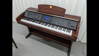 Yamaha Clavinova CVP303 digital piano arranger and stool in mahogany finish stock number 24159 [upl. by Aronson]