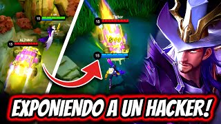 ¡EXPONIENDO A UN HACKER EN MOBILE LEGENDS ¡PUEDE VER A TODOS LOS ENEMIGOS  MOBILE LEGENDS [upl. by Airotal]