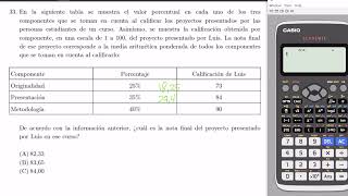 Media ARÍTMETICA PONDERADA  Pruebas Estandarizadas  2024 [upl. by Warfeld392]