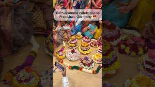 Bathukamma Celebrations 2024 in Frankfurt Germany bathukamma2024 dussehra2024 bathukamma [upl. by Issiah]