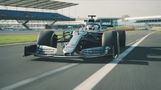 2019 Mercedes F1 Car in Action W10 Takes to the Track [upl. by Aistek]