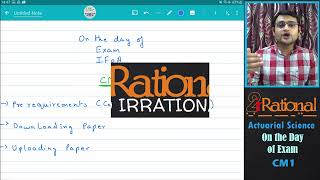 CM1 Exam day Instructions  IFOA April 2022 [upl. by Tennos]