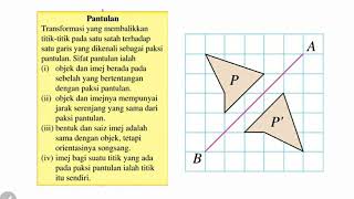 Bab 11 Matematik Tingkatan 2 Part 2 Pantulan [upl. by Guimar]