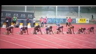 Christine Mboma and Beatrice Masiling fires it for Namibia in a 100m race [upl. by Nyrret972]