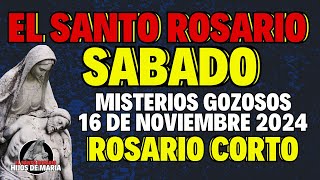 SABADO MISTERIOS GOZOSOS ROSARIO CORTO 16 DE NOVIEMBRE DE 2024 elsantorosariohijosdemaria [upl. by Siravart]