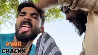 ASMR NECK BACK EAR CRACKS  ASMR SATISFIED HEAD MASSAGE BY BENGALI BABA  bengalibaba [upl. by Donadee]