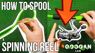 How To SPOOL A SPINNING REEL [upl. by Laoj849]