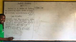 DIVISION LAW OF INDICES EXPLAINED [upl. by Leonelle636]