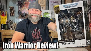 Mcfarlane Toys Warhammer 40k Iron Warrior  Unboxing and Review [upl. by Yclehc]