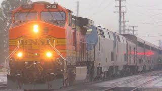 BNSF Rescues Amtrak Southwest Chief amp MORE  January 10th 2015 [upl. by Nwadal]