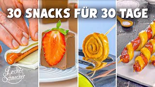 Die besten Snacks für einen ganzen Monat Einfaches Fingerfood in süß amp herzhaft [upl. by Petulah]