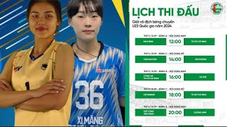 🔴 Kết Quả Lịch Thi Đấu Bóng Chuyền U23 Quốc Gia 2024  Ngày Thi Đấu 1209 [upl. by Lyrahs]